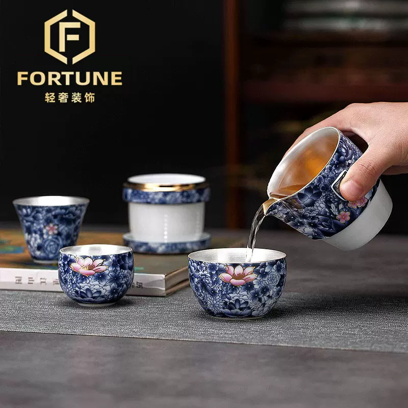 大人気 【海】茶葉入れ 茶壷 茶入れ 銀製（900刻印）？ 在銘 時代品