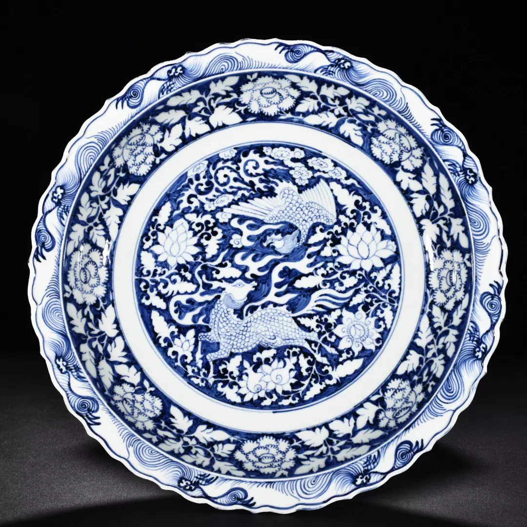 旧家蔵出『宋 汝窯文房葵口筆洗 共箱』陶芸 中国陶瓷器