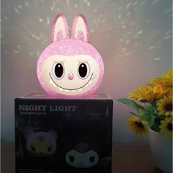 Foreign trade cross-border cartoon labrador particles translucent night light with battery desktop decoration night light birthday gift