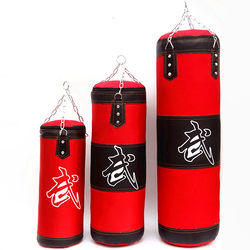 Sanda Hanging Boxing Punching Bag Martial Arts Fighting Training Thai-Style Canvas Sandbag for Adults and Children Home Fitness Equipment