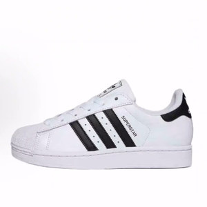 adidas originals SUPERSTAR Comfortable and versatile fashion Low top Children's shoes White