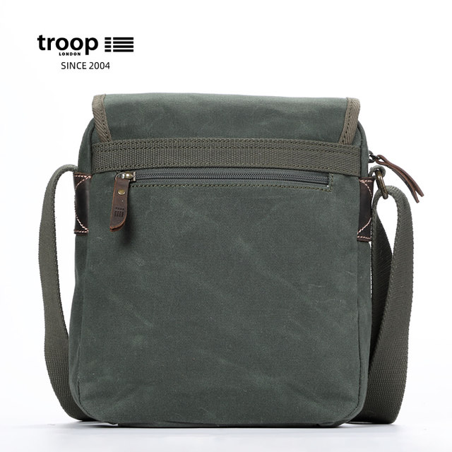 Troop shoulder bag men's waxed canvas men's messenger bag trendy ...