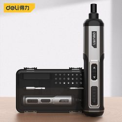 Deli Electric Screwdriver Mini Small Rechargeable Lithium Battery Screwdriver Set with High Torque for Home Use Multifunctional Electric Screwdriver Set