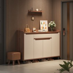 Shoe Cabinet, Home Entrance Storage Cabinet, Integrated Wall-Mounted Entryway Cabinet, Indoor New Storage Cabinet, Large-Capacity Shoe Rack