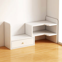 Desktop Corner Storage Rack, Office Desk Organizer, Desk Storage Rack, Small Shelf, Tiered Shelf, Bookshelf