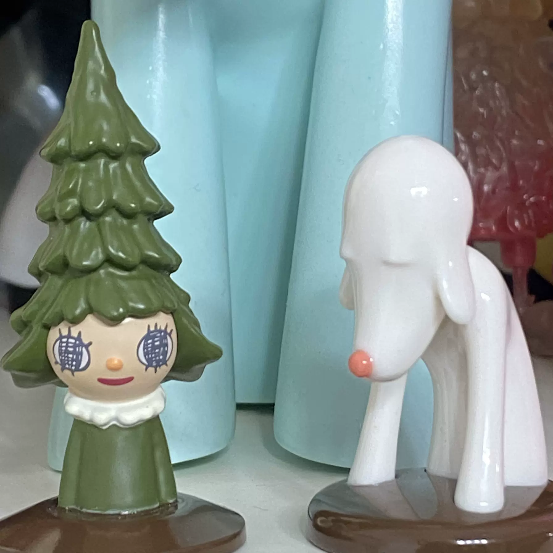 新品 奈良美智 森ガール キーホルダー ブルー 青色 yoshitomo