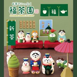 Futai Garden Japanese Tea Japanese Decole Concombre Japanese-Style Cat Figurine Photo Prop Gift