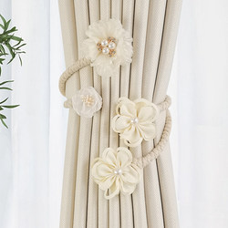 Branch-Shaped Flower Curtain Tiebacks, a Pair of Light Luxury High-End Sheer Curtain Tiebacks, Creative Tie Rope Storage Clips, Decorative Accessories