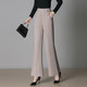 
Fashionable mother's wear micro-flare pants for women 2025 new elastic waist autumn and winter style trousers slimming middle-aged and elderly trousers