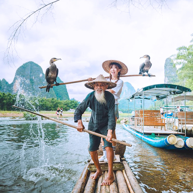 【住希尔顿】广西桂林旅游小团纯玩5天4晚漓江阳朔遇龙河龙脊五日