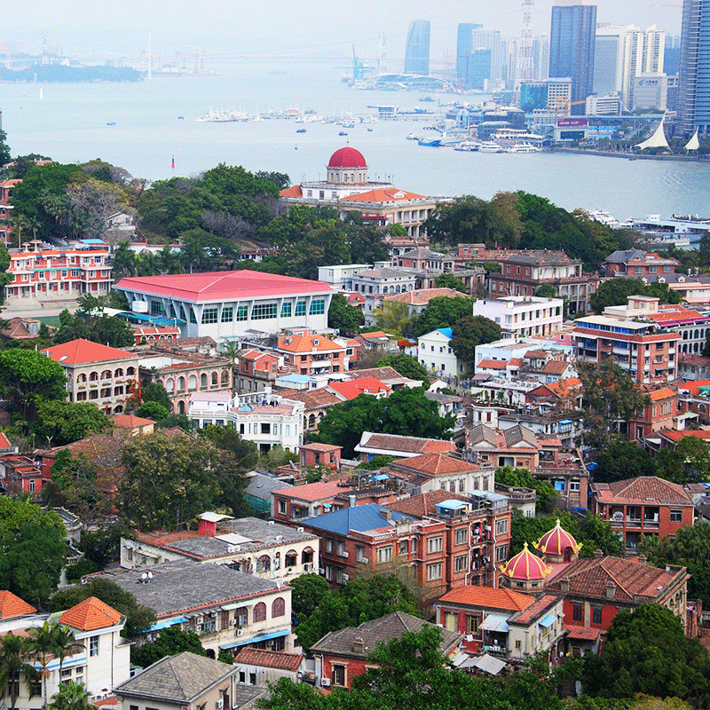 厦门鼓浪屿一日游含往返船票最美转角+大德记浴+ 海天堂构9人团