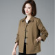 Women's Trench Coat Short Loose 2025 Spring and Autumn New Middle-aged Small Mom Casual Large Size Single Breasted Jacket