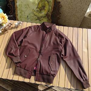 
Only 98 pieces [no water-coated imported sheepskin dyed without water] G9 Harrington men and women wear YKK double-open copper zipper