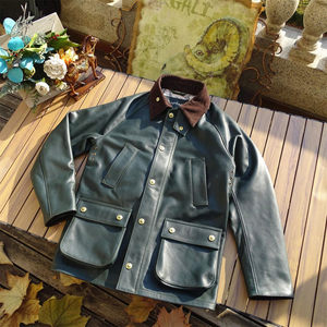 
Baboer ashby British retro hunting suit Chinese city commuter version American light grinding cowhide neutral men and women