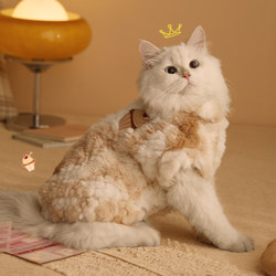 Cat Clothes Winter Ragdoll Cat Winter Outfit Kitten Anti-Shedding Pet Kitten Winter Warm Thickened Cat Clothes Autumn and Winter