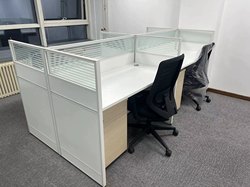 Beijing Simple Modern 30-Style Screen Desk Combination 4-Person Deck Partition Staff Table 6-Person Staff Table