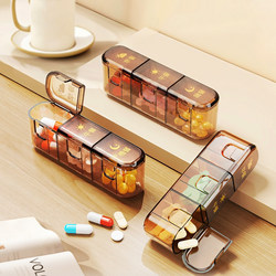 Japanese Travel First Aid Kit Portable Mini Storage Box for Three Meals a Day, Light-Proof and Food-Grade