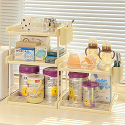 Baby bottle storage rack for baby milk powder tableware storage box cabinet table chopsticks drain feeding table supplementary food storage box