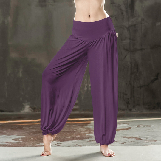 Ksua Women's High Waist Yoga Pants - Loose Fit Wide Leg