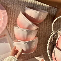 Underglaze Ceramic Rice Bowl, Particularly Beautiful Bowl for Home Use, 2026 New Model, High-Value Tableware, Eating Bowl and Plate