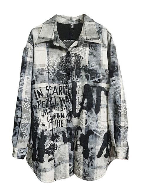Women's loose slim plaid tops with long sleeves dovetail print thick cardigan 2024 winter new product trend