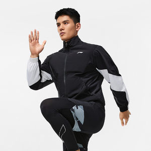 
Li Ning men's spring and autumn fitness series water-proof dry and comfortable casual stand collar sports windbreaker AFDT385