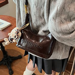 High-End Niche Women's Bag 2026 New Trendy Shoulder Crossbody Bag Melard Retro Handbag Dumpling Bag