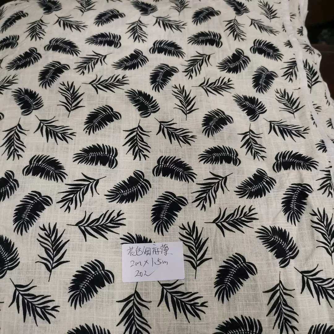超薄花色细麻 不透 长度2米 幅宽1 5米
