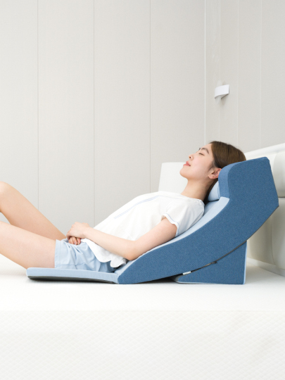 Almohada Cuña Ergonómica - Soporte Para Espalda Y Cuello, 50x50x26 Cm, Funda Lavable