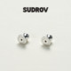 SUDROV Premium 925 Tremella Ear Blocking is exquisite and will not fall off. The ear pads are firm and prevent the ear studs from falling off.