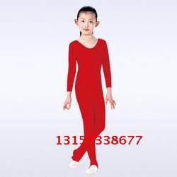 Children's One-Piece Dance Outfit, Toddler Practice Outfit, Student Gymnastics Outfit, One-Piece Long-Sleeve Long-Pants Dance Suit, Skin-Colored