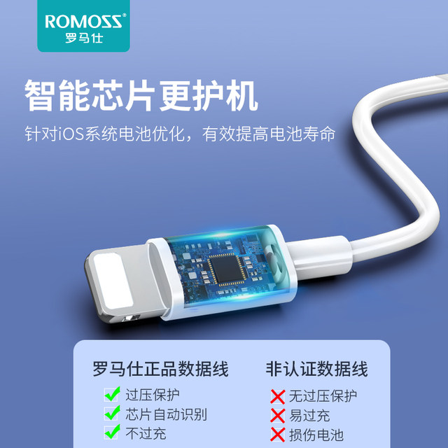 Romans Is Suitable For Apple IPhone Charging Genuine Data Cable 2 4A romans-is-suitable-for-apple-iphone-charging-genuine-data-cable-2-4a