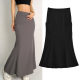Hot girls pocket work skirt women 2024 new spring and summer high waist slim tight hip fishtail skirt long skirt