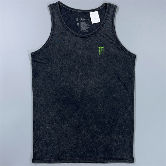 
Ordinary People Yuan American Octopus Cage Men's Washed Old Style Left Chest Claw Print Comfort Sports Vest Sweat Cloth