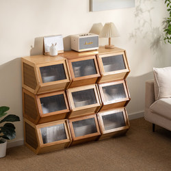 Solid Wood Flip-Top Bedside Combination Children's Toy Storage Cabinet Storage Box Ultra-Narrow Gap Storage Bookcase Storage Cabinet