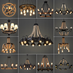 American Retro Industrial Style Pendant Light Loft Creative Guest Restaurant Bar Internet Cafe Clothing Hot Pot Shop Hemp Rope Lighting Fixtures