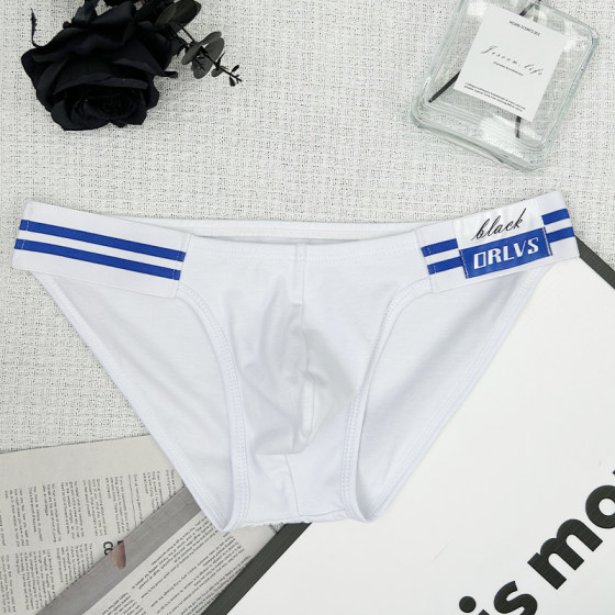 ORLVS Driminal Pants Pure Cotton Sea Blue stripes Poly -color pure sexy low -waist trend sports youth
