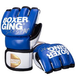 Half-finger boxing gloves with superfiber leather for professional practical combat with split fingers