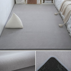 Gray Carpet with a High-End Feel for the Bedroom, Suitable for Sleeping and Sitting, Short-Haired Bedside Rug, Full Coverage for the Room, Home Use, Living Room Blanket, Floor Mat