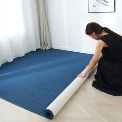 Blue Office Carpet Hotel Commercial Fire-Resistant Large Area Full-Cover Solid Color Studio Photography Floor Mat