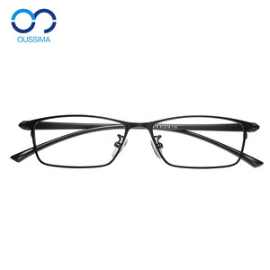 Full -frame small face -shaped titanium alloy business box ultra -light color -proof anti -blue light men's height myopia glasses frame 1518
