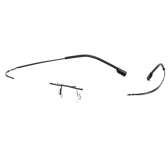 Frameless cut -edge glasses titanium alloy myopia glasses frame glasses frame men's ultra -light memory mirror frame with mirror