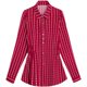 Autumn new long-sleeved Korean style slim-fitting shirt for women, casual, fashionable, waist-cinching shirt, striped top for women