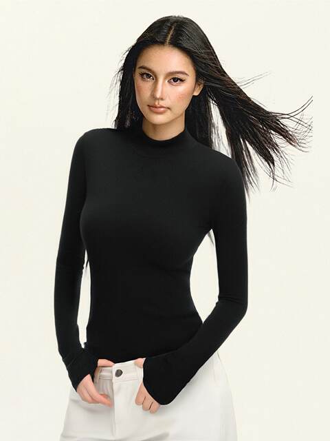 Half-High Neck Slim Tops_BDHL7916