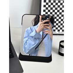 Foldable Mirror for Men, Desktop Office Home Use, Portable Small Mirror for Students, Dormitory Large Makeup Mirror