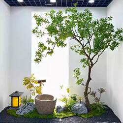 High-End Artificial Horsewood Window Display Plants, Indoor Bionic Green Plants, Decorative Trees, Large Artificial Trees, Simple Landscaping