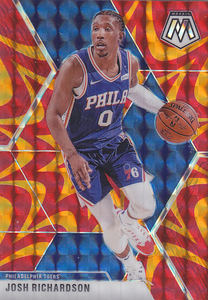 
NBA Star Card 1920 Puka Mosaic Orange Explosion Refraction Set #169 Josh Richardson