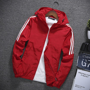 Jacket Men's Spring and Autumn Leisure Sports Men's Loose Sub -Models Connected Hats Top Top Surgery Morning Men's Gale
