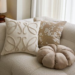 Light Luxury French-Style Pillowcase, High-End Pillow, Mid-Century Style Cushion, Living Room Sofa Bed Pillow, Car Special-Shaped Pillow