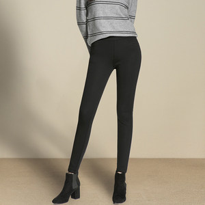 
2026 Spring and Autumn Tummy Control Leggings Women's Outerwear High Waist Tight Pencil Pants Gray Stretch Little Feet Magic Pants